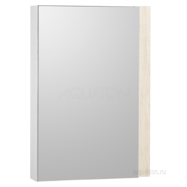 Зеркальный шкаф AQUATON Кантри 55 белый/дуб верона