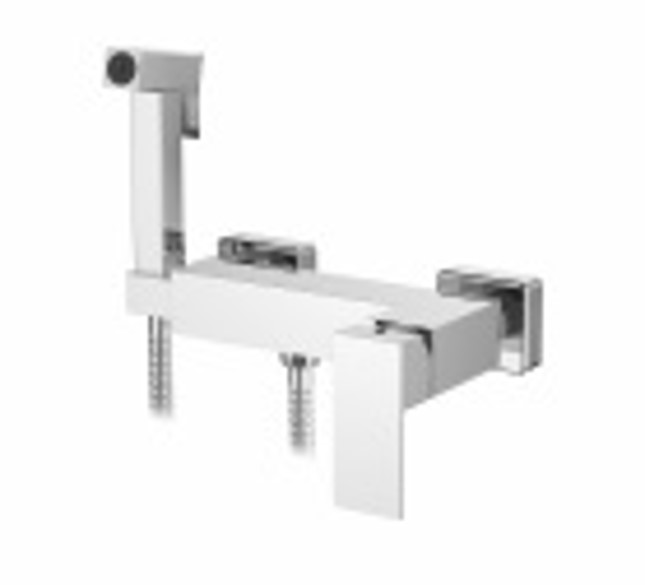 Смеситель для биде, настенный с гигиенической лейкой, нержавеющая сталь SUS 304 Accoona A32208