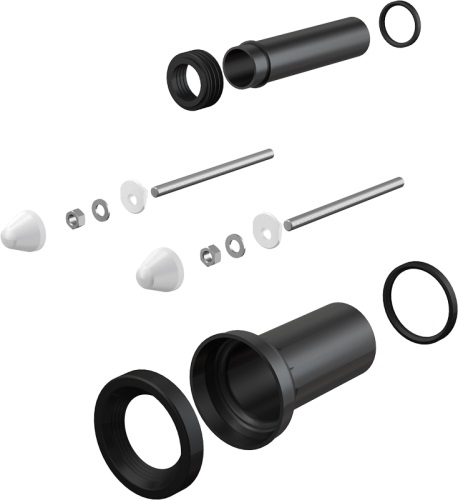 Kомплект дополнительных принадлежностей скрытых систем инсталляции для подключения воды и канализации к подвесному унитазу AlcaPlast