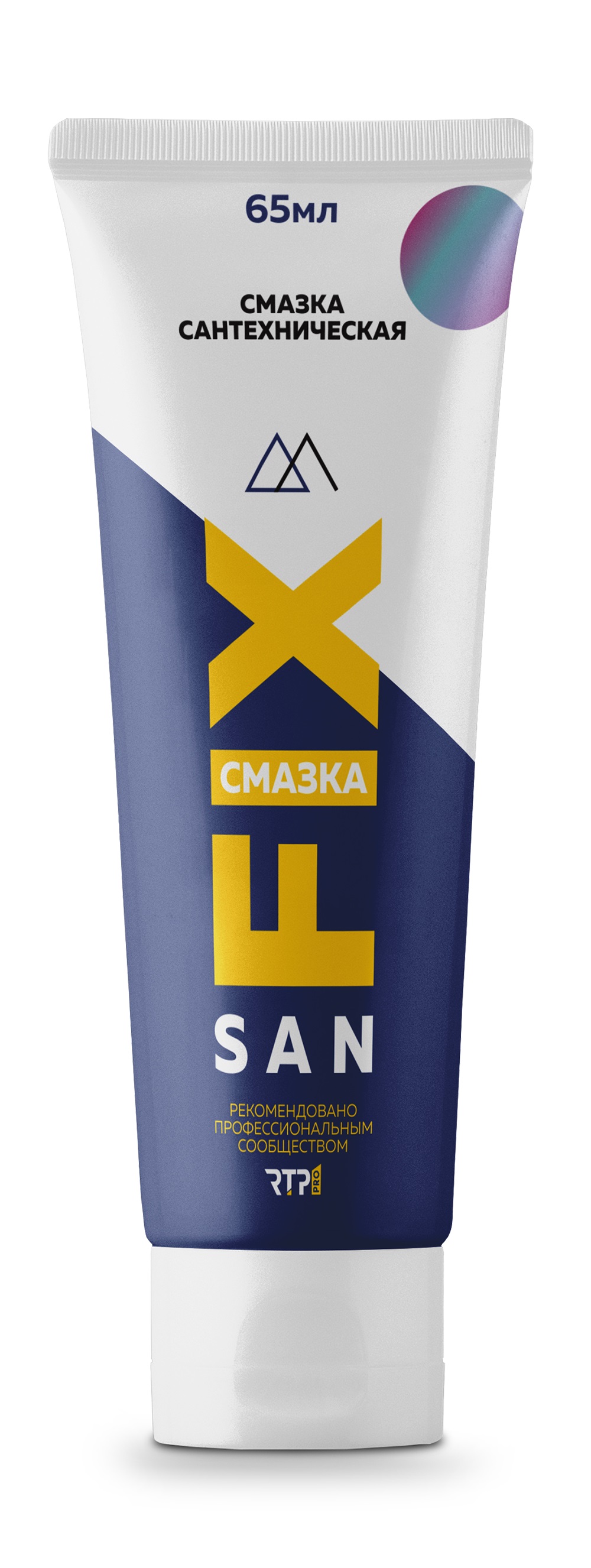 Смазка сантехническая силиконовая для раструбных соединений 65 мл, в тубе, SANFIX