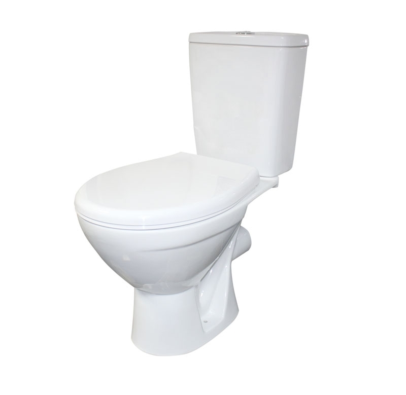 Унитаз-компакт "Соло Люкс" белый г.Киров, антивсплеск, горизонтальный выпуск, ниж.подвод,2-реж.арматура,сид.микролифт,крепеж 625х350х775