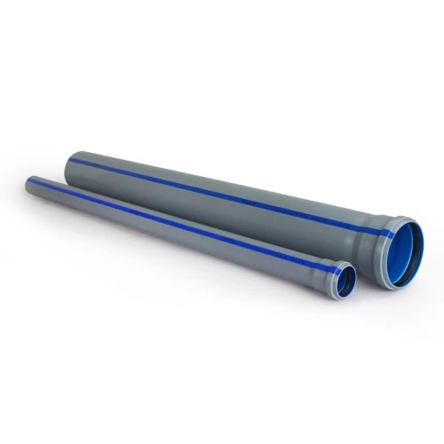 Труба BAIKAL standart Ду 110х2,7х2000мм серый/синий безнапорная для внутренней канализации