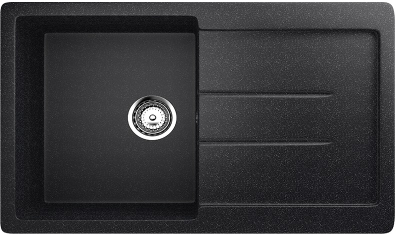 Мойка Ulgran U-507-308 черная 770х495мм