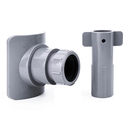 Врезка (адаптер) в канализационную трубу 110х50, серый ABS