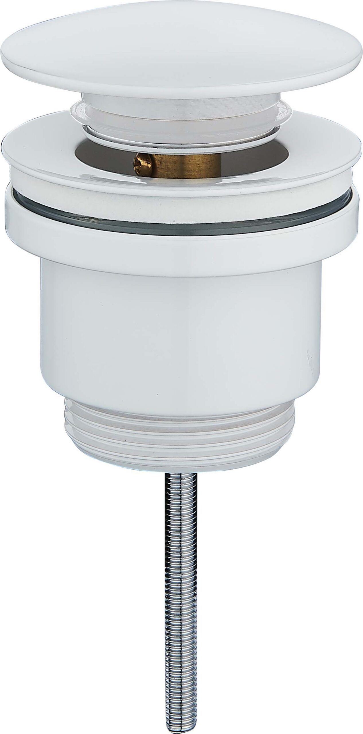 Донный клапан для раковины, d 32мм, белый, механизм click/clack RAGLO