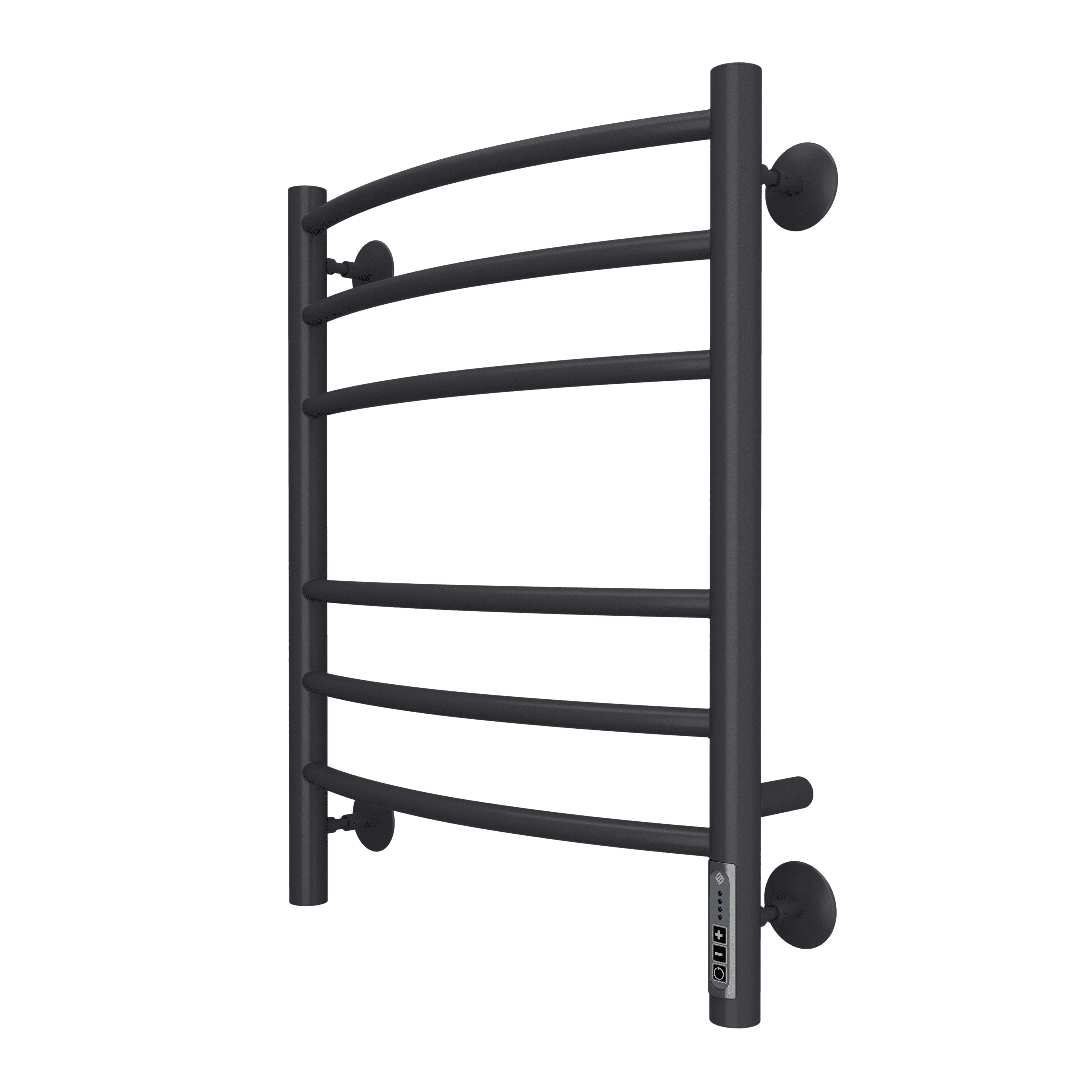 Электрический полотенцесушитель из конструкционной стали П6 Классик 450х600 (встроенный диммер) RAL 9005 матовый, 482х600х450