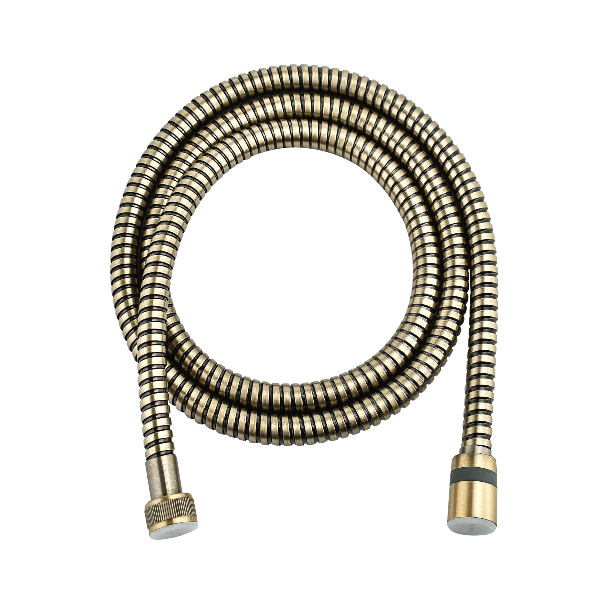 Шланг душевой двухзагибный 1,5 м, TURN-FREE, латунь, покрытие "бронза", блистер LEMARK