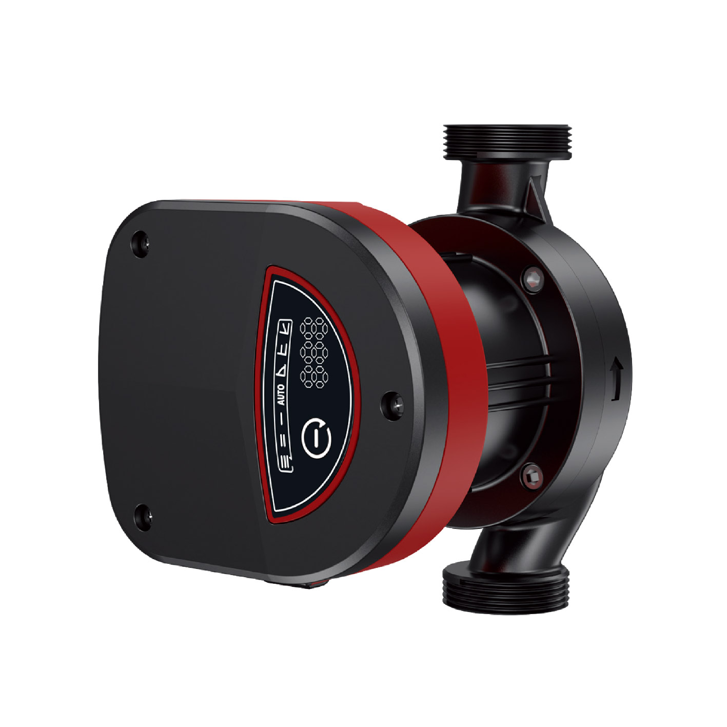 Циркуляционный насос PUMPMAN GRB32/12 энергосберегающий на постоянных магнитах с частотным регулированием и автоматической настройкой (Pmax-180Вт, Hmax-12м, Qmax-141,7л/мин, 180мм, гайки и кабель)