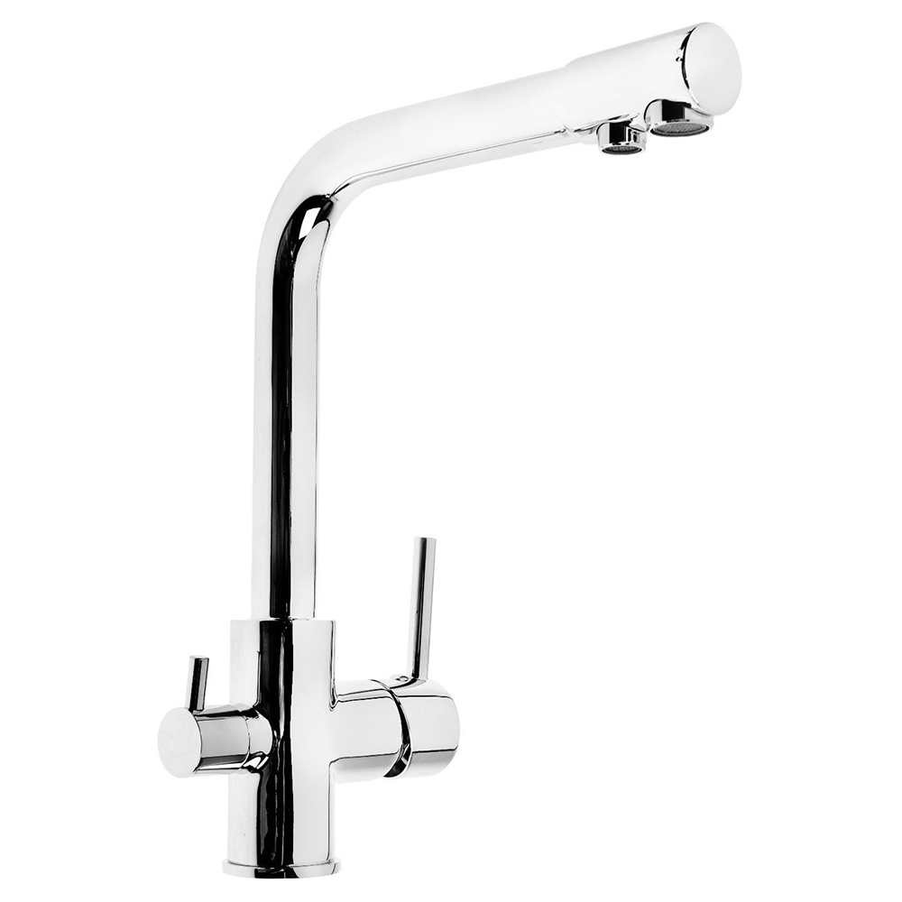 Смеситель для кухни с дополнительным подключением к фильтру для питьевой воды, хром Accoona A5179-4