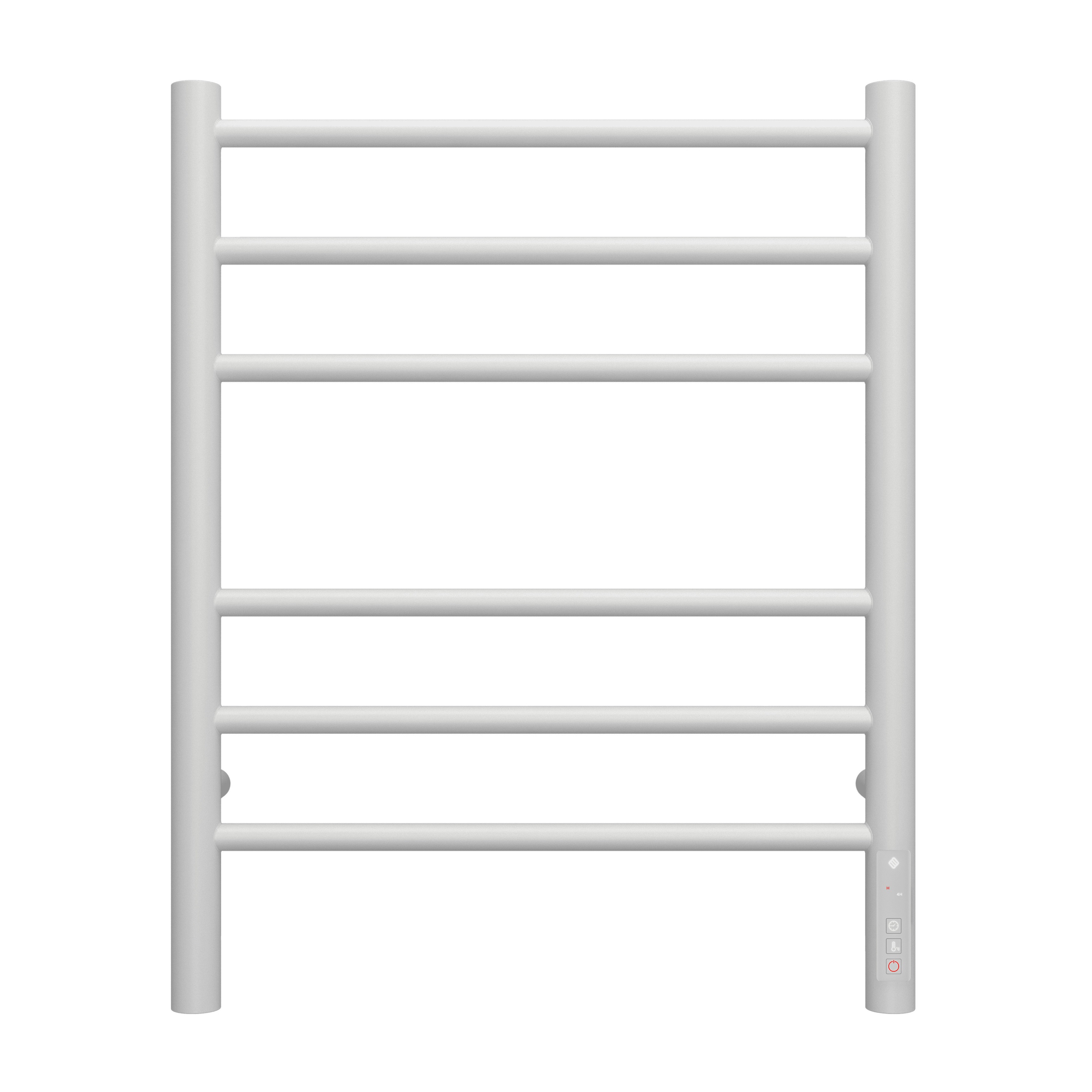 Электрический полотенцесушитель из конструкционной стали П6 Аврора 450х600 (встроенный диммер) RAL 9003 матовый mono, 482х600х450