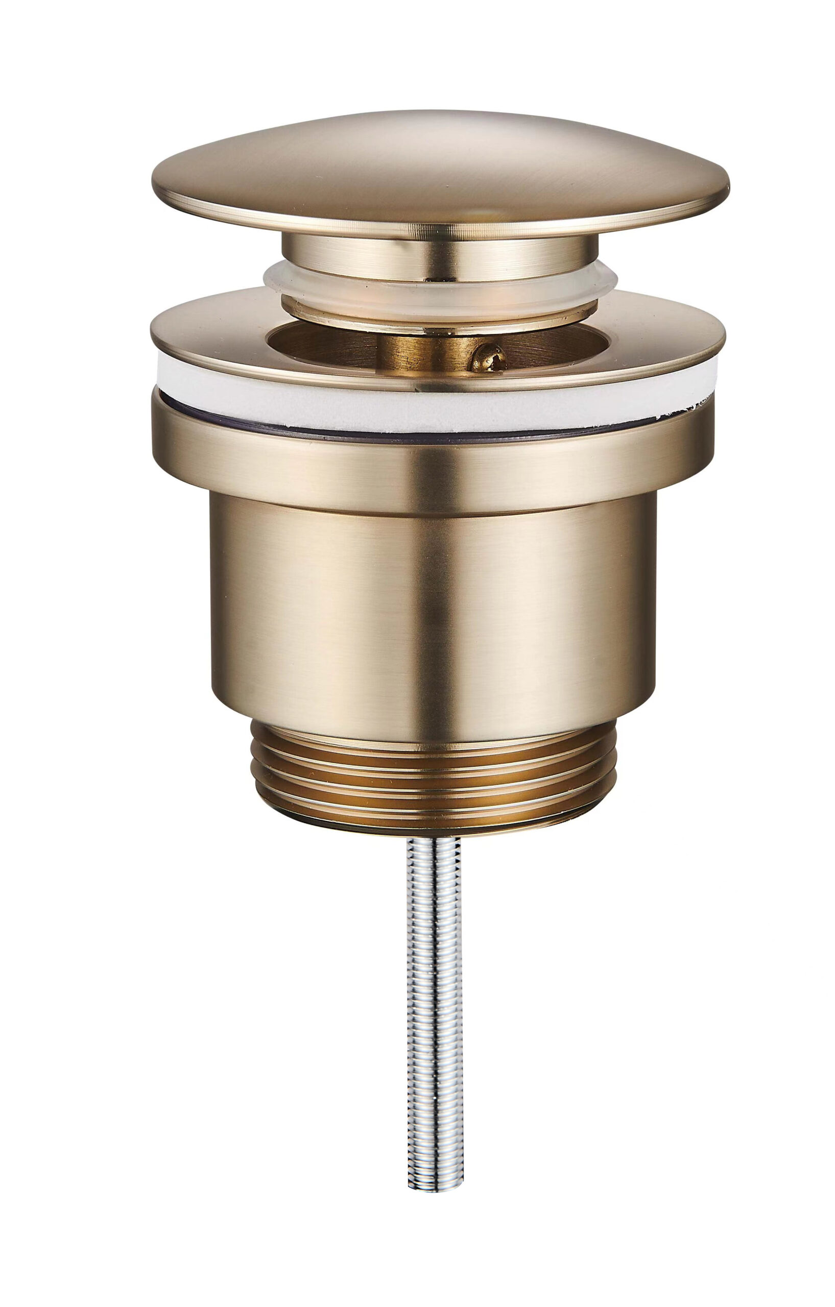 Донный клапан для раковины, d 32мм, золотой сатин, механизм click/clack RAGLO