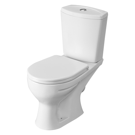 Унитаз-компакт "Ультра" нижний подвод, косой выпуск, каскадный смыв, белый Santeri