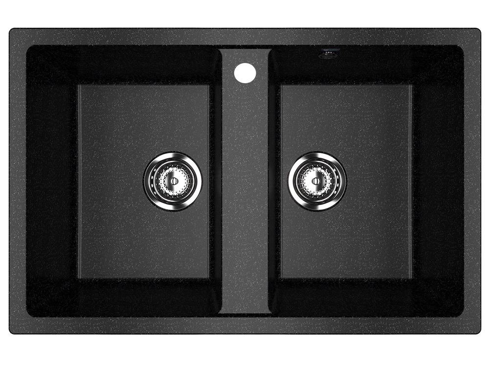 Мойка Ulgran U-608-308 черная 770х500мм