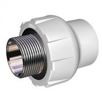 БЕЛЫЙ Муфта PP-R 25х1/2 НР комбинированная