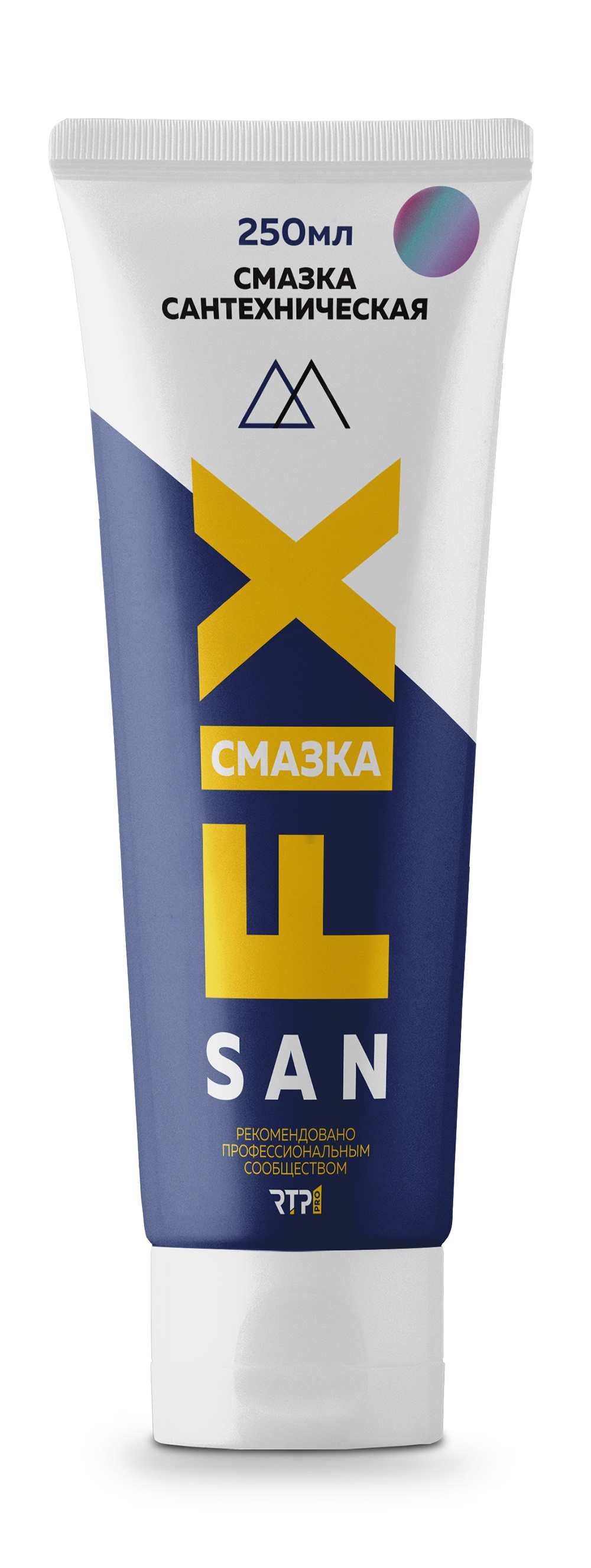 Смазка сантехническая силиконовая для раструбных соединений 250 мл, в тубе, SANFIX