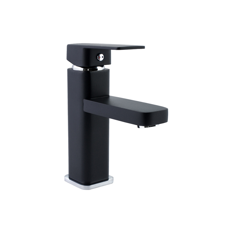 Смеситель для умывальника, одноручный, черный, Н1Ч