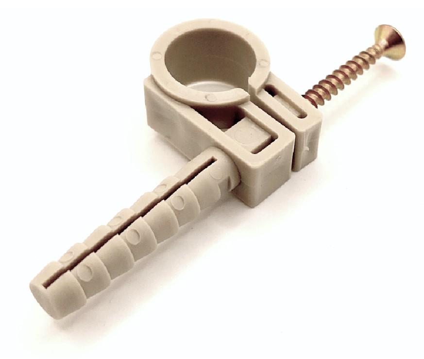 Дюбель-хомут крепление для труб "бобры" 25