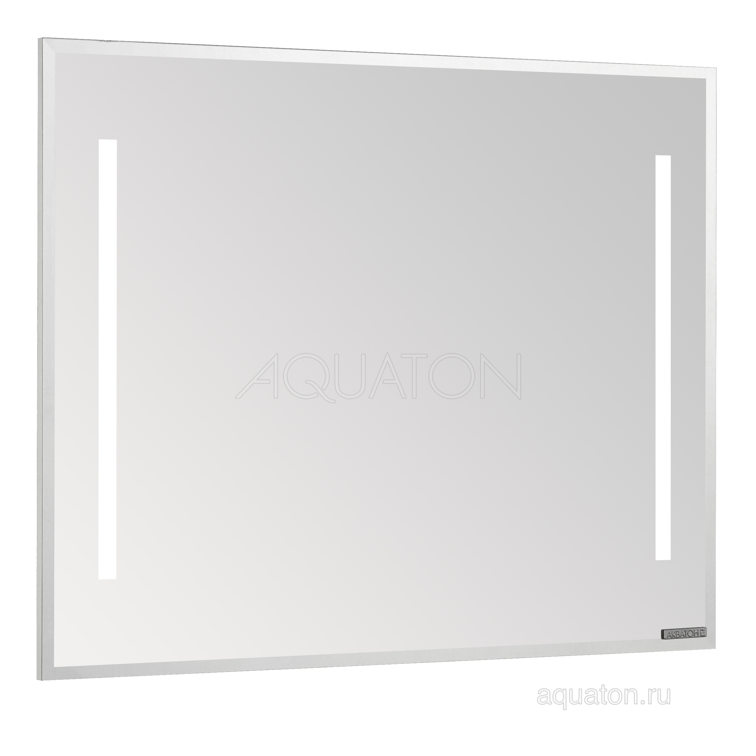 Зеркало Aquaton Отель 800, 2 LED-светильника, 800х654х32мм Зеркало Aquaton Отель 800, 2 LED-светильника, 800х654х32мм