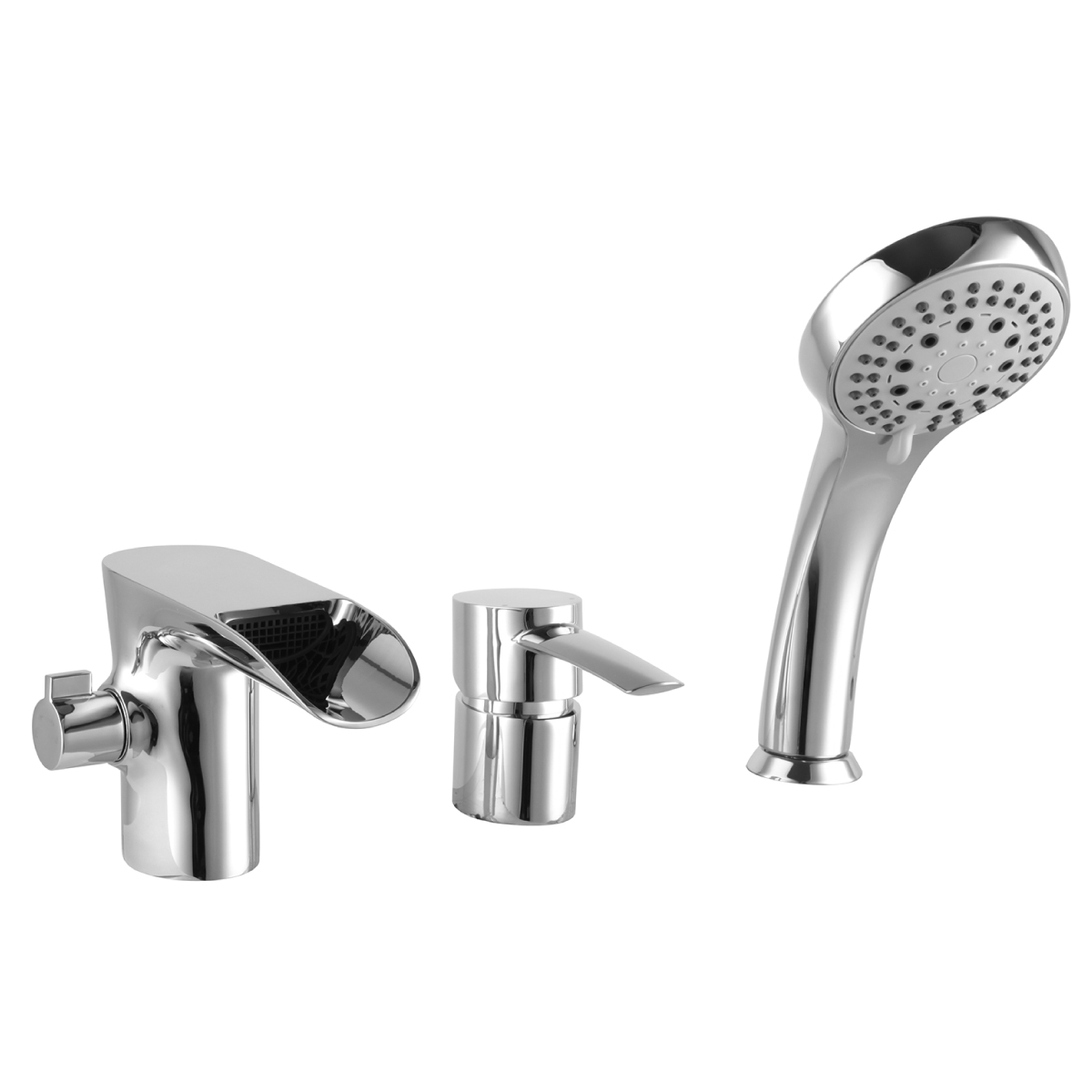 Смеситель LEMARK ATLANTISS для ванны встраиваемый, на 3 отверстия, с аксессуарами, хром Смеситель LEMARK ATLANTISS для ванны встраиваемый, на 3 отверстия, с аксессуарами, хром