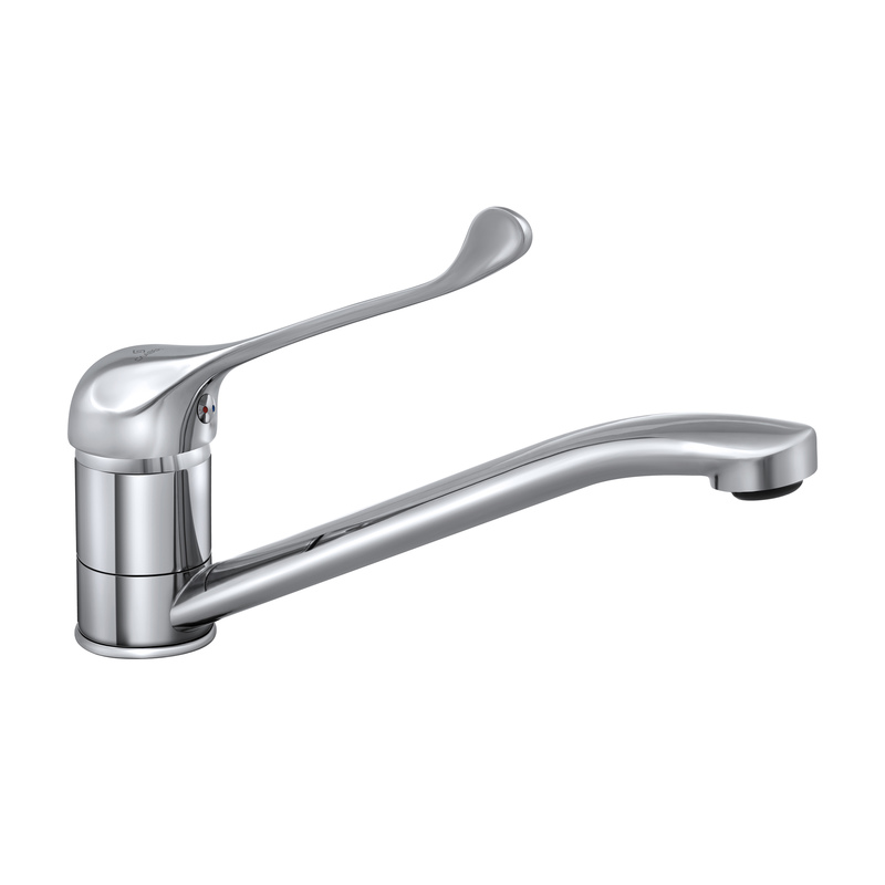 Смеситель для мойки, локтевой, излив 250 мм, одноручный, Х21