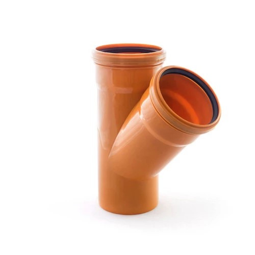 Тройник НПВХ 200/200*45 с раструбами безнапорный для систем наружной канализации