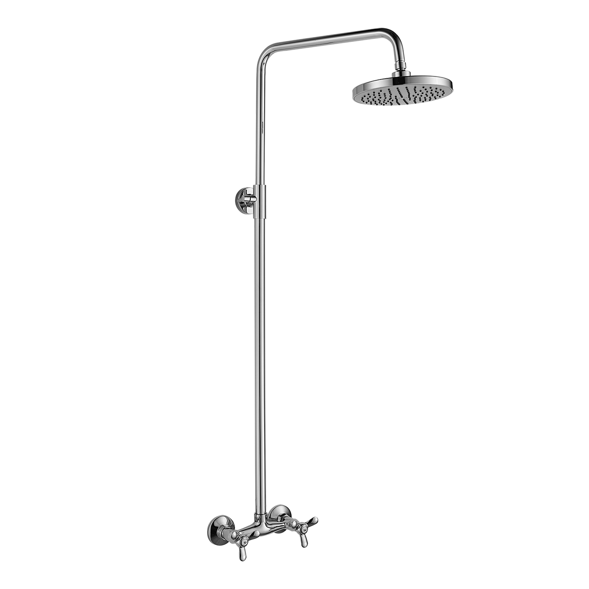 Душевая система со смесителем (штанга, верхний душ) RoSSinka
