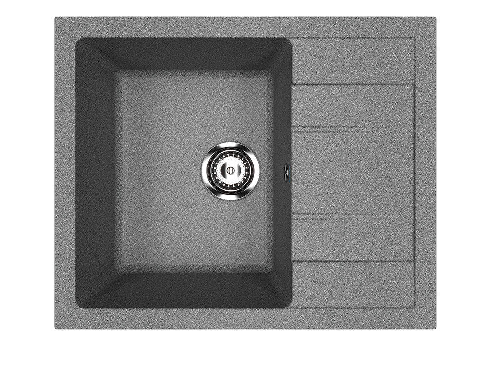 Мойка Ulgran U-607-309 темно-серая 610х500мм
