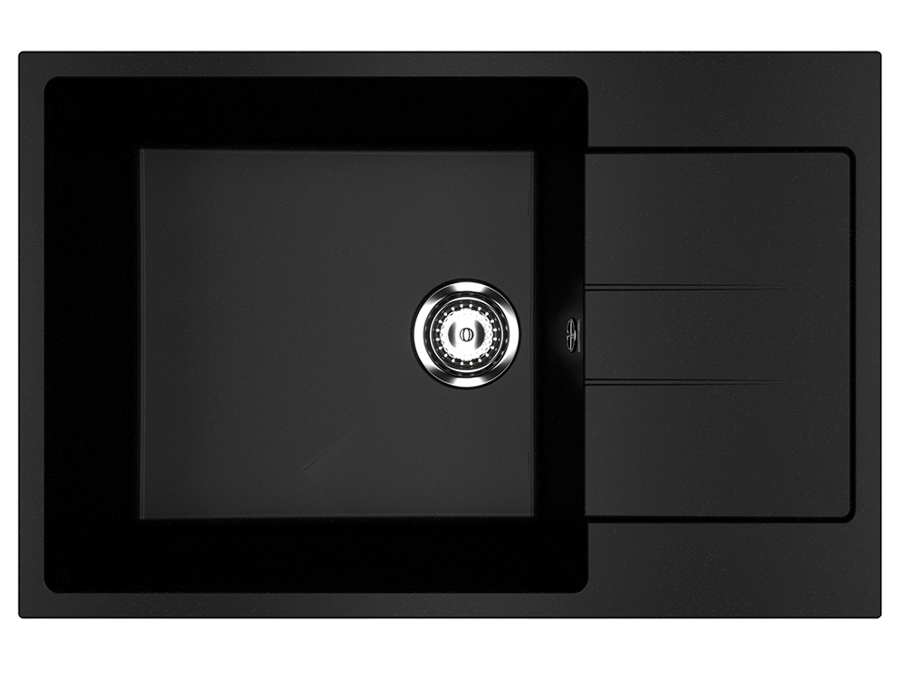 Мойка Ulgran U-602-344 ультра-черная 760х500мм
