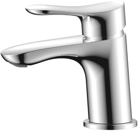 "Вейв" смеситель для умывальника, картридж 35мм, хром ZENTA