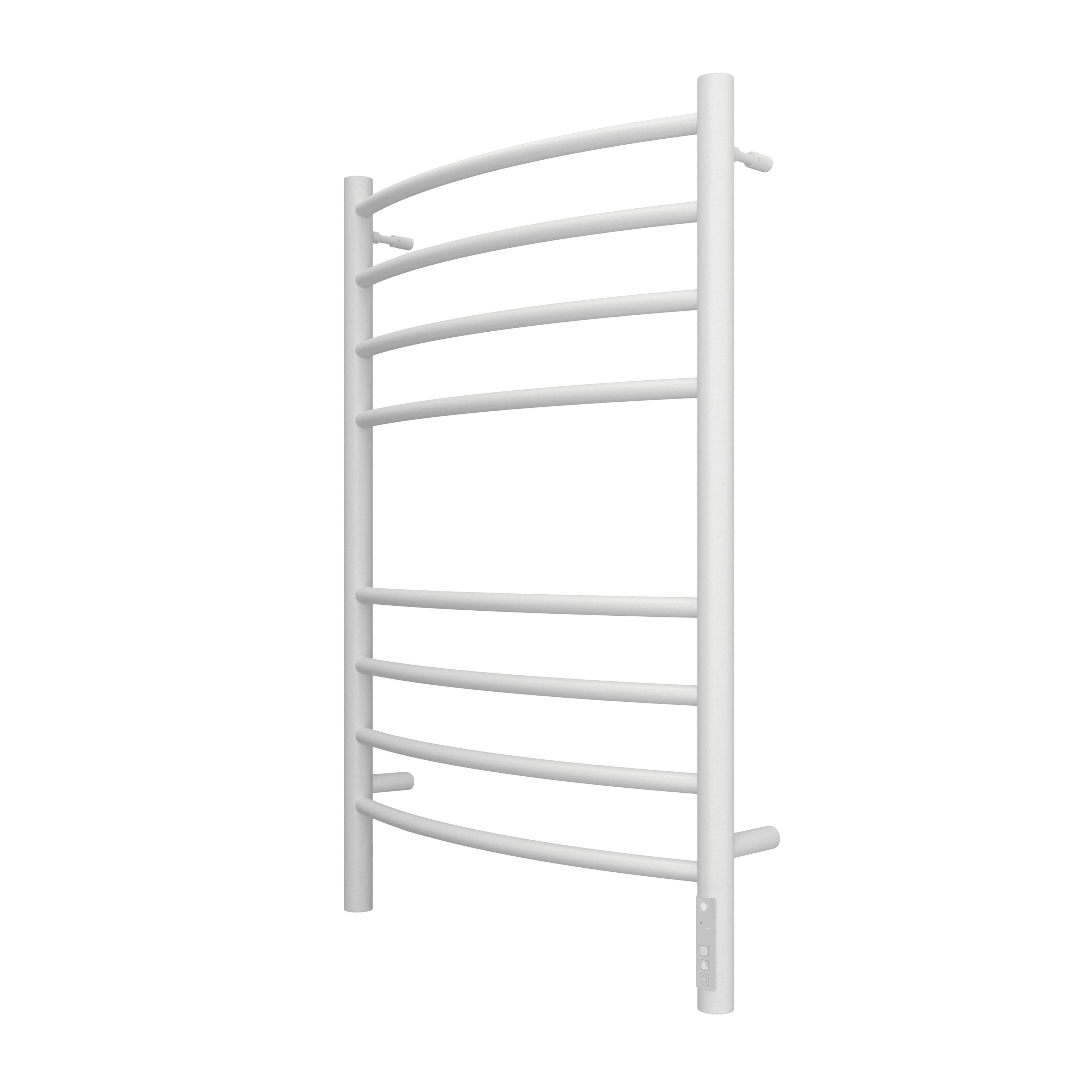 Электрический полотенцесушитель из конструкционной стали П8 Классик 500х800 (встроенный диммер) RAL 9003 матовый mono, 532x800x500