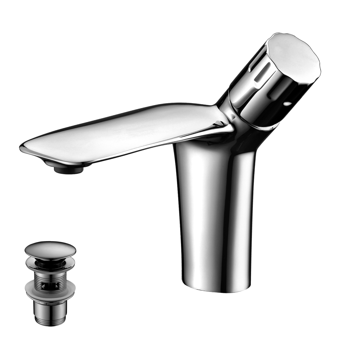 Смеситель LEMARK WING для умывальника, монолитный, хром