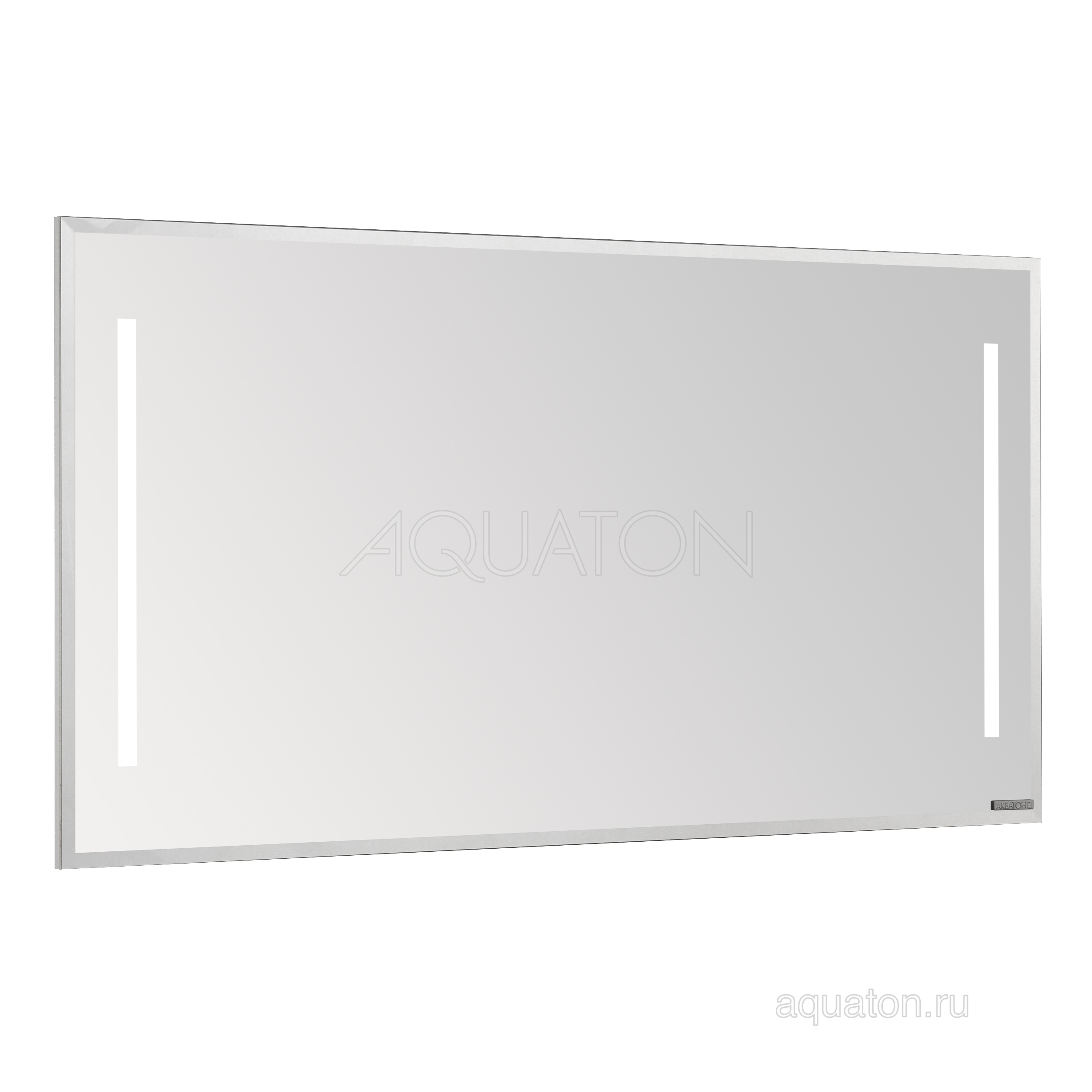Зеркало Aquaton Отель 1200, 2 LED-светильника, 1200х654х32мм