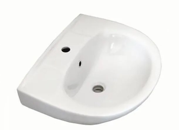 Умывальник "Антей 55" с отверстием, белый 445х550х200