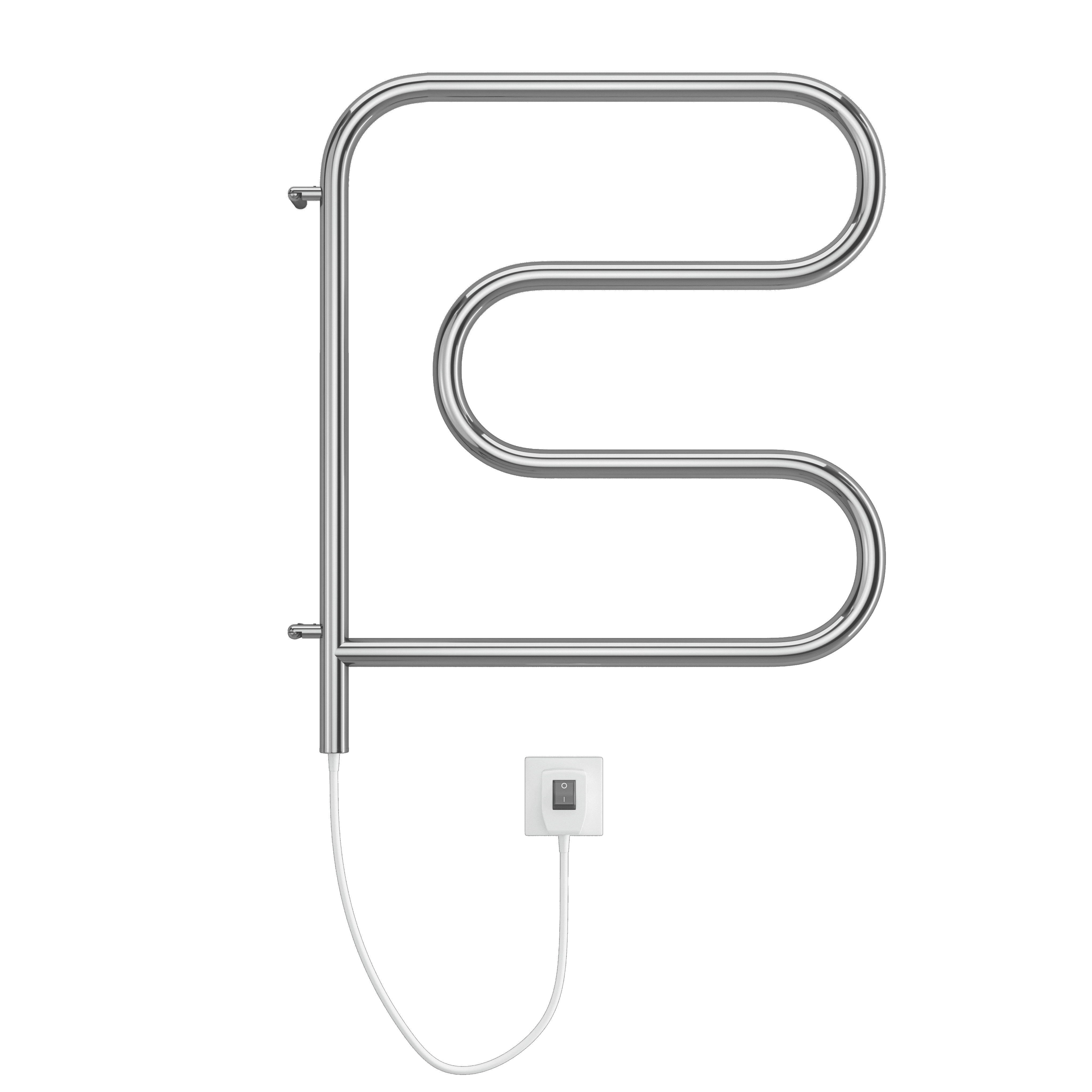 25ПС3 Электрический полотенцесушитель Электро 26,9 500х500 поворотный, F-образный