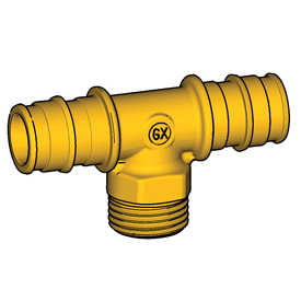 GX153Y034 Тройник 20х1/2" 90°, наружная резьба, для системы GX GIACOMINI