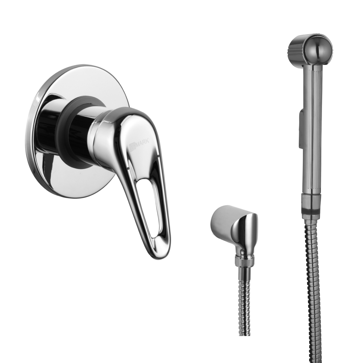 Смеситель LEMARK LUNA встраиваемый с гигиеническим душем, хром