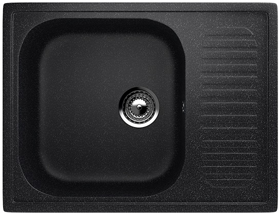 Мойка Ulgran U-202-308 черная 640х490мм