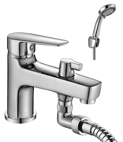 Смеситель на борт ванны, с коротким изливом, RoSSinka однопозиционный Смеситель на борт ванны, с коротким изливом, RoSSinka однопозиционный