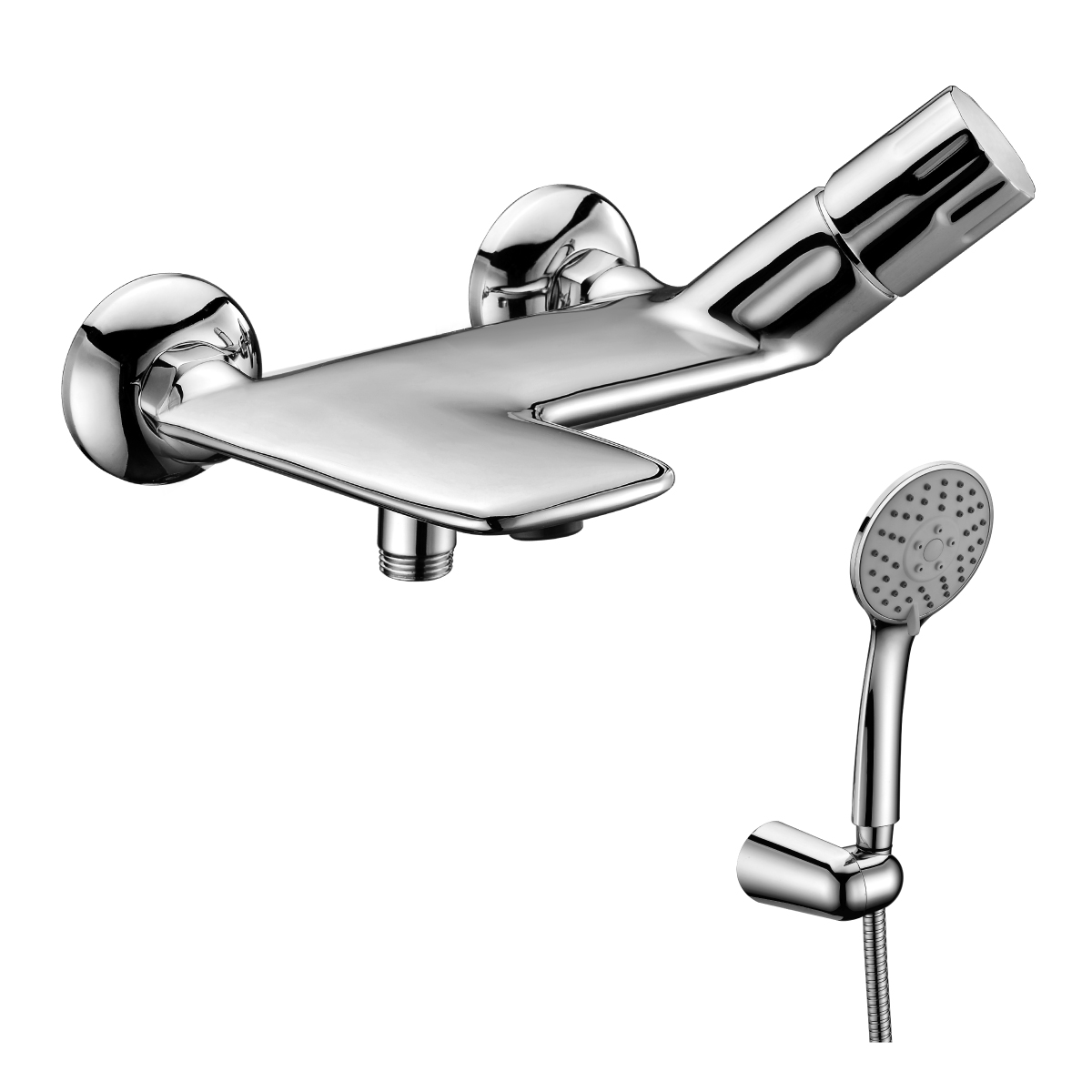 Смеситель LEMARK WING для ванны с коротким изливом, хром