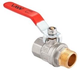 MVI PREMIUM Кран шаровый латунный Ду25 полнопроходной с ручкой, г/ш, Tmax=120С, Ру40, ремонтопригодный