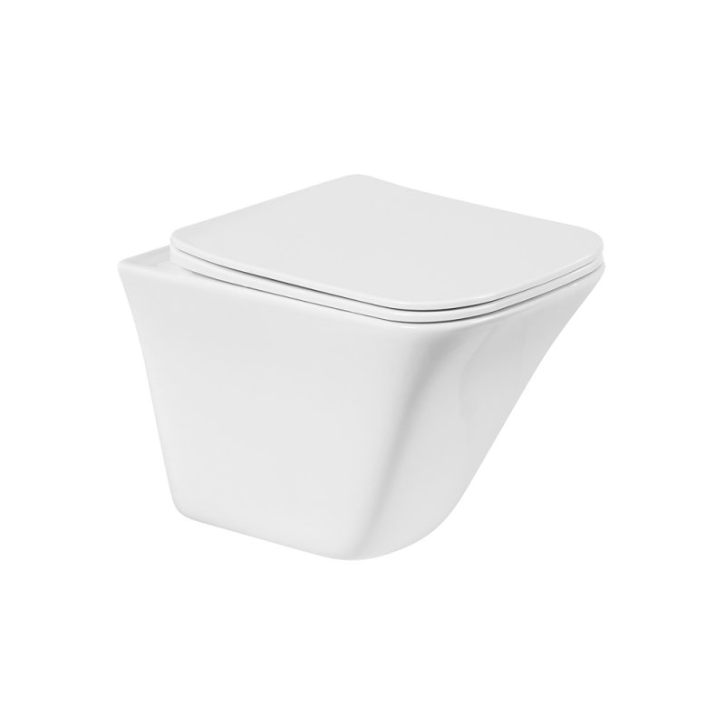 Унитаз BelBagno MARMI подвесной безободковый, цвет белый