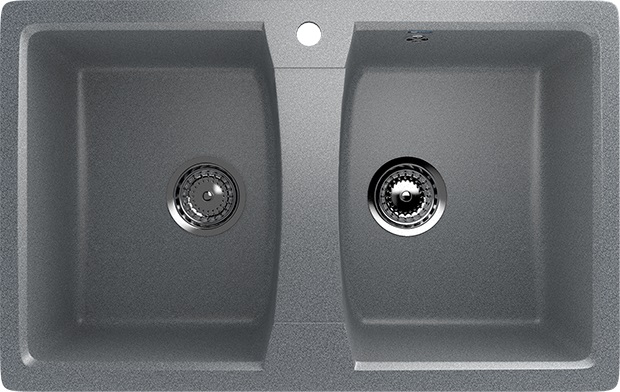 Мойка Ulgran U-402-309 темно-серая 770х495мм