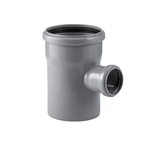 Тройник 110/50 87 гр. серый безнапорный для внутренней канализации
