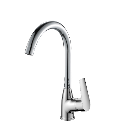 Смеситель для кухни одноручный с высоким поворотным изливом, картридж 35мм, RoSSinka SILVERMIX