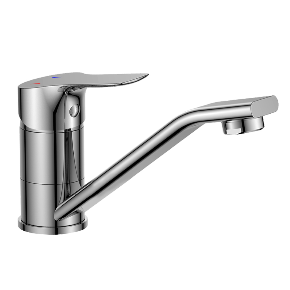 Смеситель для умывальника одноручный, с поворотным изливом 160мм, картридж 35мм, RoSSinka SILVERMIX