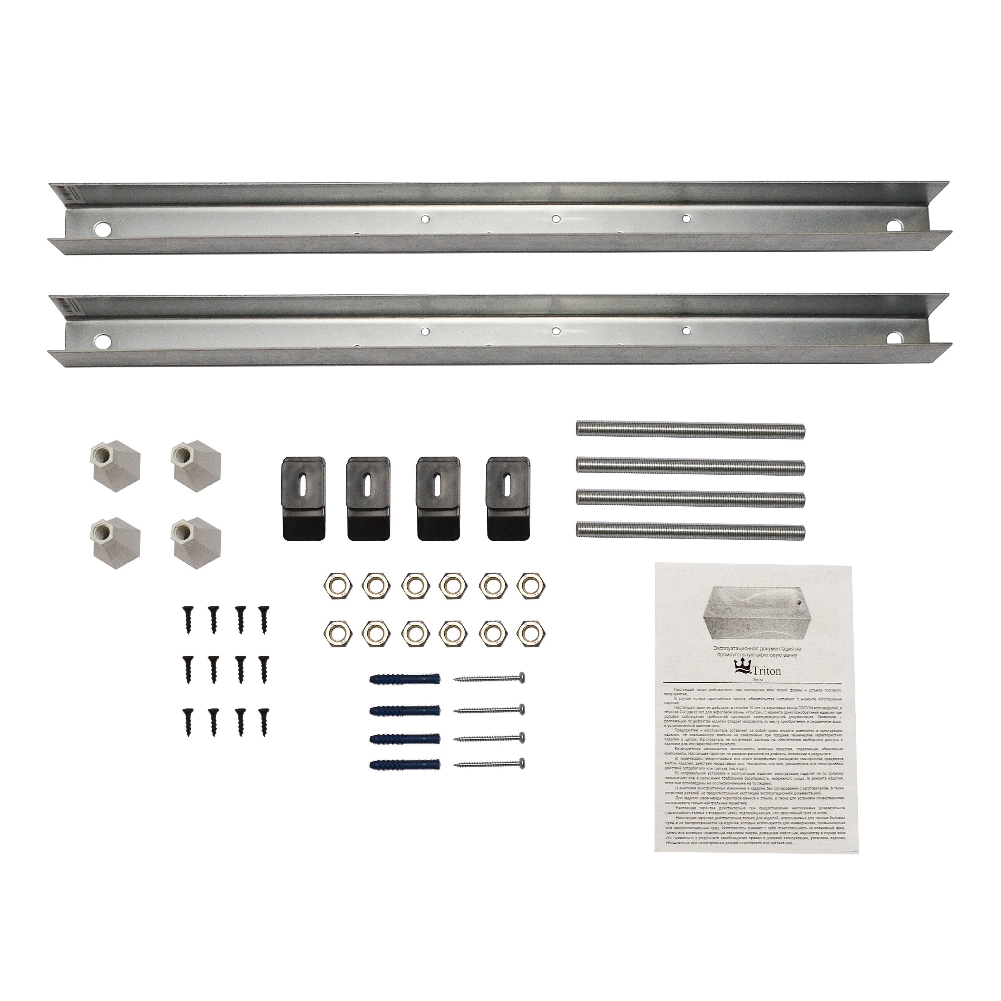 Установочный комплект для прямоугольных ванн шириной 70-75 см Установочный комплект для прямоугольных ванн шириной 70-75 см