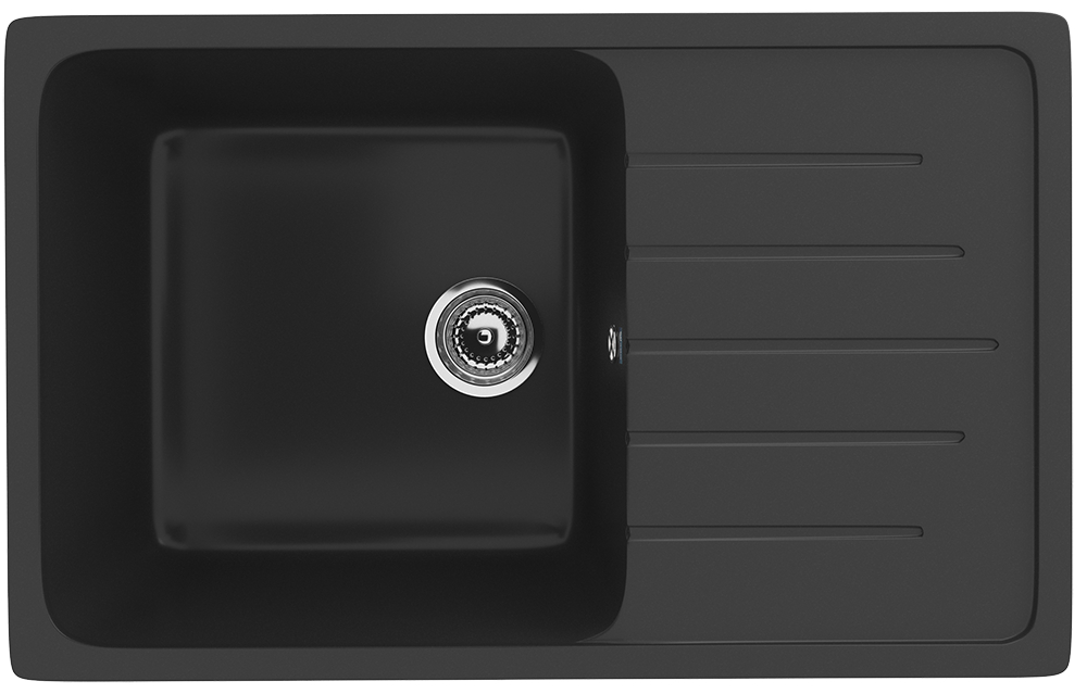 Мойка Ulgran U-400-344 ультра-черная 750х495мм
