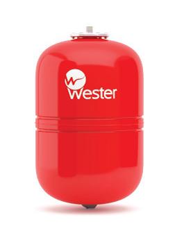 Бак расширительный мембранный для отопления WRV-8 вертикальный красный, 8л, 5 атм, 3/4", 200х311 мм