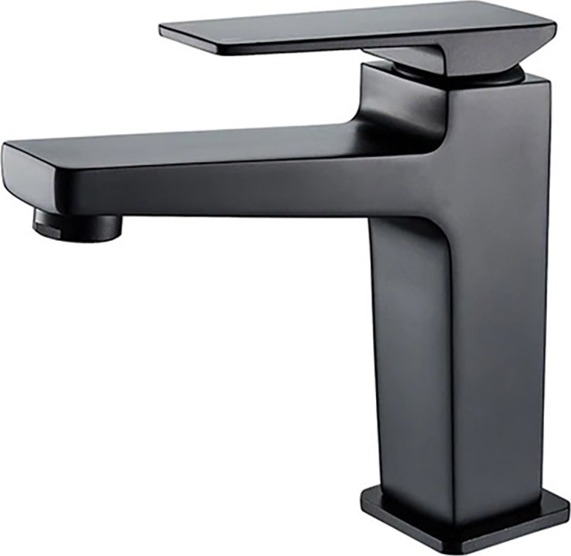 Смеситель для умывальника, черный Accoona A90124F