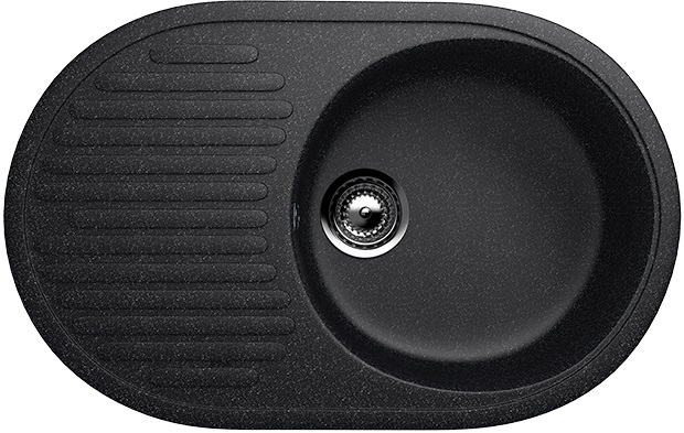 Мойка Ulgran U-107-308 черная 720х455мм